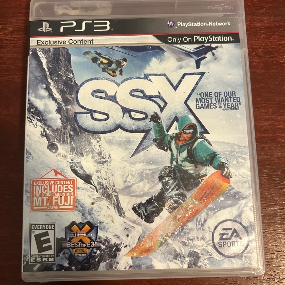 PS3 snowboarding game: SSX